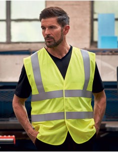 Y-HVW100ASFR-Hi-Vis Anti-Static Flame Retardant Waistcoat 2